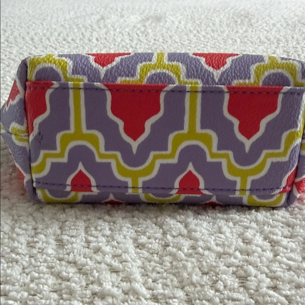 Kate Spade Keri Cabana Tile Red, Purple and Yellow Cosmetic Pouch